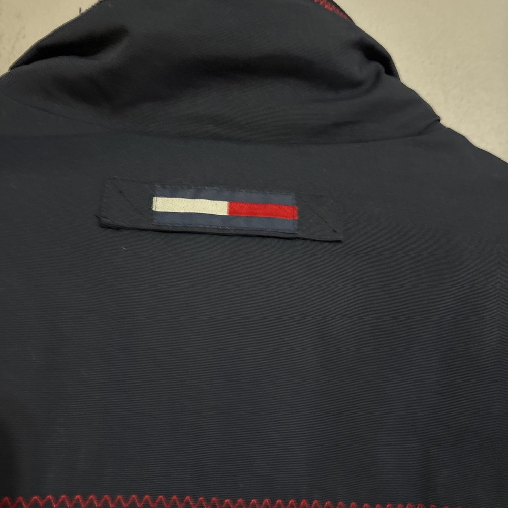 Vintage Tommy Hilfiger Med Hip Hop Puffer Jacket Blue/Red Y2K EUC - Picture 9 of 9